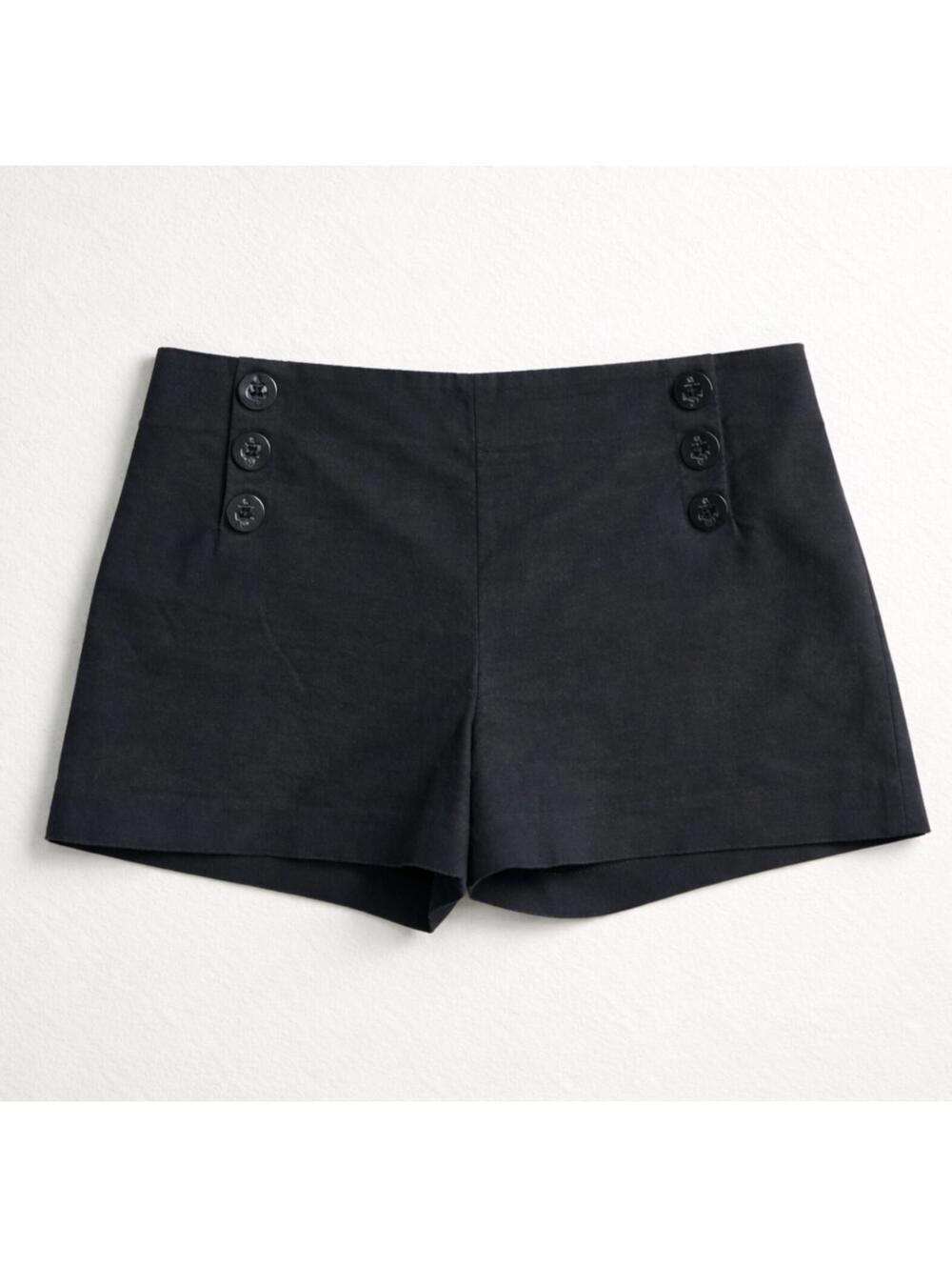 Tailor New York Navy Military style Button Detail Shorts Size 12